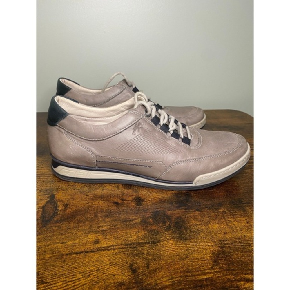 Fluchos Leather Lace Up Casual Comfy Trainer Sneaker‎ Grey Women 8.5